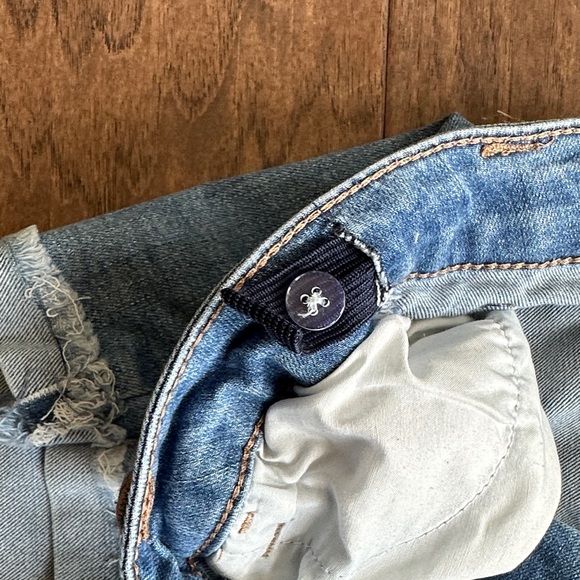 SO Light Blue Distressed Jean Shorts - Picture 5 of 6